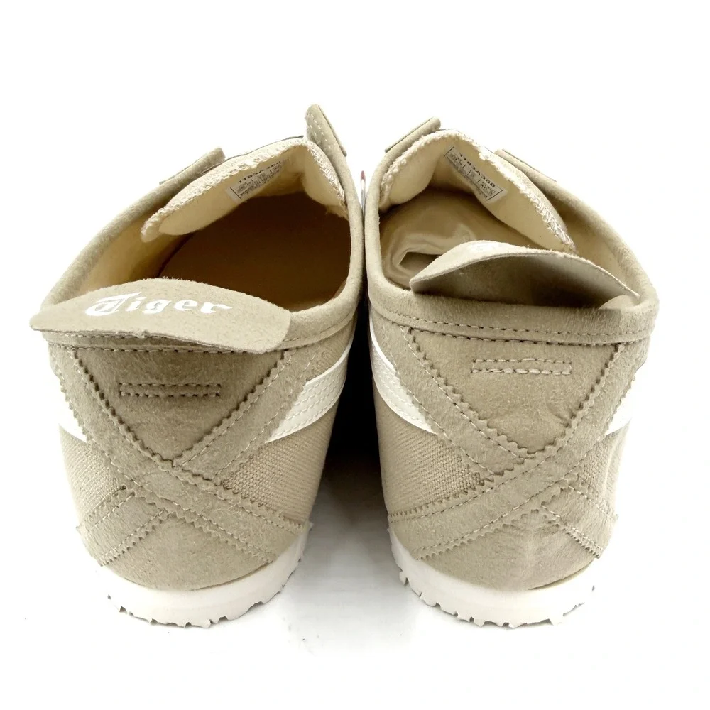 Onitsuka Tiger Mexico 66 Slip-On Sneakers Wood Crepe Cream Canvas Mens 12
